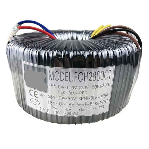 2800W �n�C�p���[�I�[�f�B�I�A���v �����O�g�����X�t�H�[�}�[ 220V - �_�u�� 65V �_�u�� 18V �V���O�� 12V ���[�J�[�ɂ��J�X�^�}�C�Y