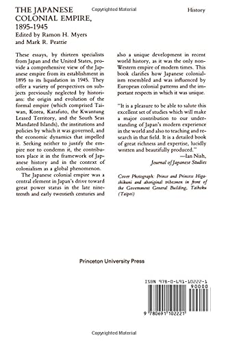 The Japanese Colonial Empire, 1895-1945