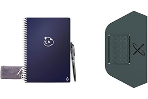 Rocketbook Panda Planner Executive: Reusable Smart Notebook with Pen Holder