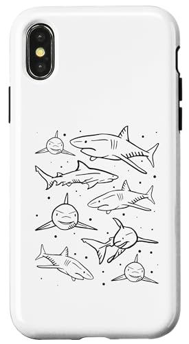 Shark Lover Sharks V[NtBbV O[gzCgV[N X}zP[X iPhone X/XS p