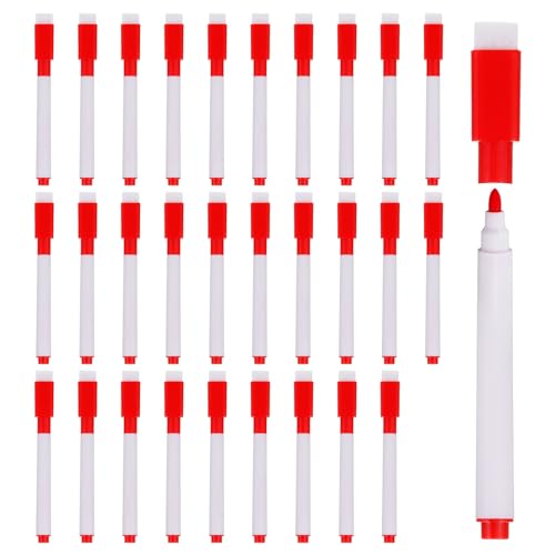 Stylos marqueurs effaçables à sec rouge PATIKIL lot de 60 à pointe fine pour tableau blanc