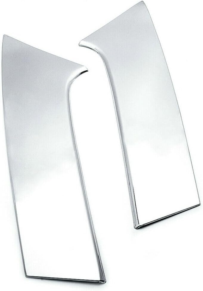 1Pair Chrome Stainless Steel Rear Window Pillar Spoiler Cover Trim for Nissan Rogue X-Trail 2014 2015 2016 2017 2018 2019 2020 2021