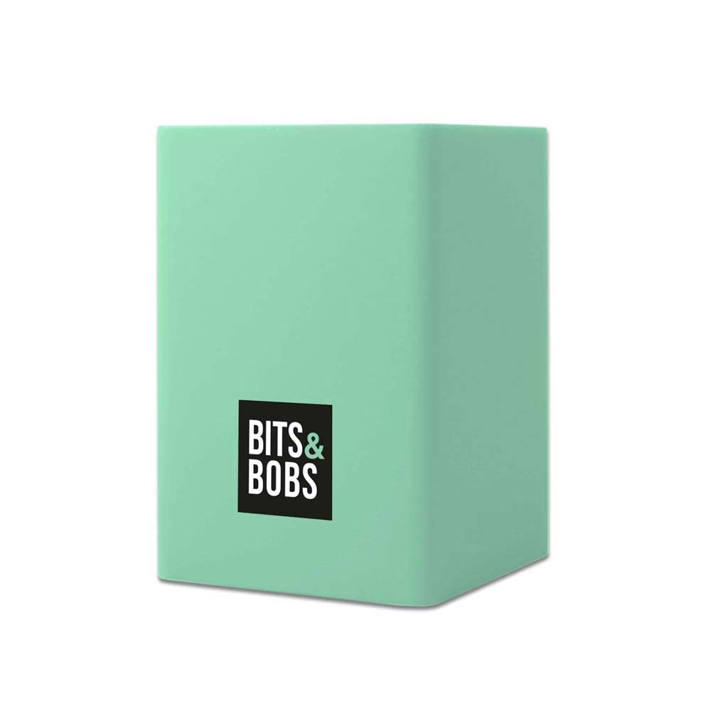 Grafoplás | Silicone Pen | Mint Green | 9.5 x 6.5 x 6.5 cm | Perfect for Desktop | Bits & Bobs Pop Up Design | Pastel Colours