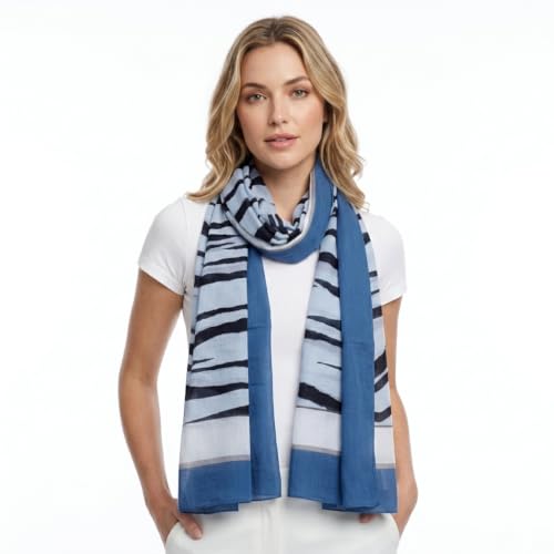 Image of Fabtone Elegant Printed Women's Scarfs |Beach Pareo | 100% Pure Soft Cotton Stole for Ladies /Girls 100x180 cms