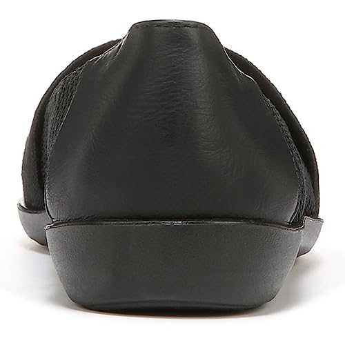 Lifestride Women's Naomi Slip-On Loafer, Black Knit, 10 Wide #TOP5