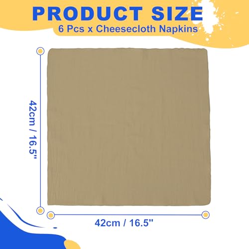 Servilletas de algodón reutilizables de 16.5x16.5" que aportan suavidad y estilo 3