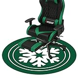 Tapete perfecto para sillas: tapete de silla de alta calidad para alfombras y suelos de madera, patrón de copo de nieve perfecto para combinar con tu silla de juego de árbol de Navidad o silla de oficina, adecuado para tu sala de estar, dormitorio, sala de juegos y sala de oficina, opción ideal para muebles diarios del hogar y hacer que tu casa esté llena de ambiente navideño, también el regalo perfecto para amigos y familiares.