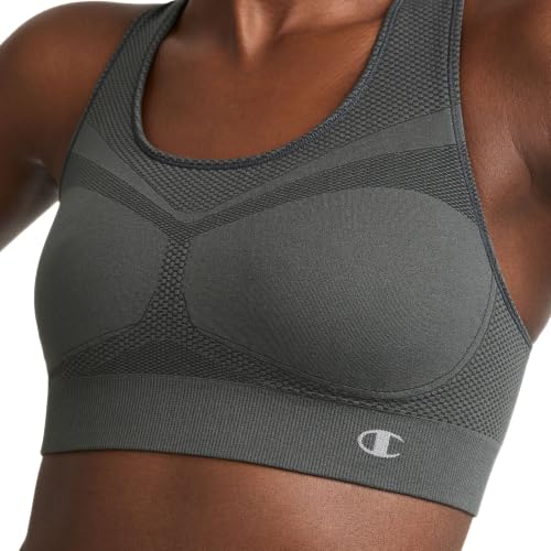 Image of Champion Women's The Infinity Racerback Sports Bra, Moderate Support, Seamless, Moisture-Wicking