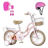 Habib Mädchenfahrrad Klassik | 12 Zoll | Elegantes Design in Mint | Inkl. Luftpumpe & 6-teiligem Schutz-Set | Karbonstahlrahmen & Duales Bremssystem | Mitwachsend & sicher für Mädchen 3-8 Jahre