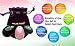 Yoni Stones 3-pcs Set Large/Midium/Small, Jade Nephrite Egg, Rose Quartz Egg & Obsidian Egg, All Drilled, Comes with String & User Instructions,