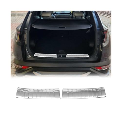 Seuil de coffre en acier Hyundai Tucson finition premium argentée