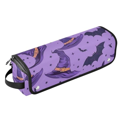 GuoChe Estuche portátil de viaje y alfombrilla resistente al calor con cremallera fondo púrpura espeluznante miniatura 1