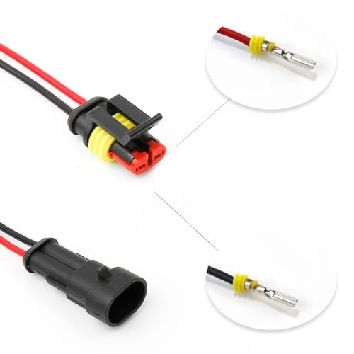 shengbowi 2Pin Way Sealed Waterproof Electrical Wire Connector Auto Male Female Plug Car Wiring Harness Splices with Cable - Image 4