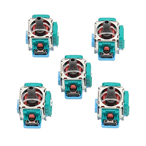 Yosoo Health Gear 5-teiliger Ersatz-3D-Joystick, Game-Controller-Analog-Stick-Ersatz-Joystick für PS5, Game-Controller-Analog-Stick-Modul für für PS5-Game-Controller,