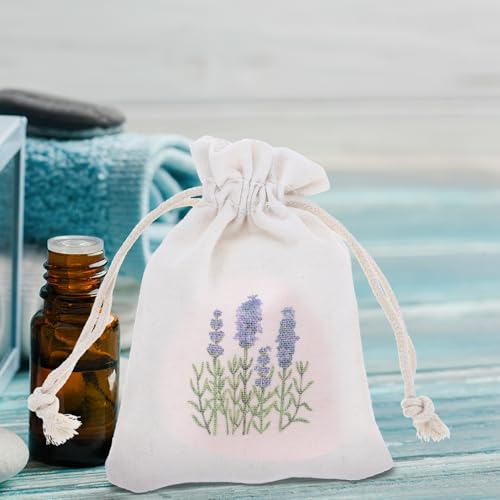 10 bolsas pequeñas sachet de lavanda reutilizables Amosfun miniatura 7