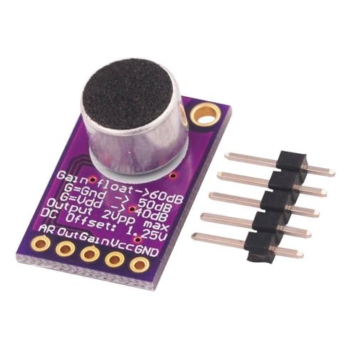 MAX9814 Microphone AGC Board Module Auto Gain Control for Arduino Programmable Attack and Release Ratio Low THD