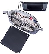 ELCUPA 2IN1 Hair Tools Travel Bag with Removable Heat Resistant Mat Curling Iron Travel Case, Hai...