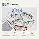 OPULIZE REY Lesebrille - Runder Retro-Rahmen - Mattgrau - Herren Damen - Federscharniere - R56-7 - +1.00