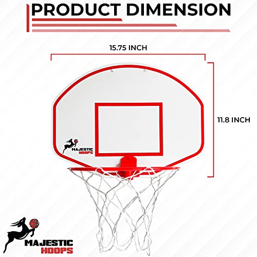 Mini Basketball Hoop - Indoor Basketball Hoop - Durable Plastic Basketball Hoop Indoor for Kids and Adults - No Assembling - Premium Basketball Indoor Game with Ball and Pump - Image 4