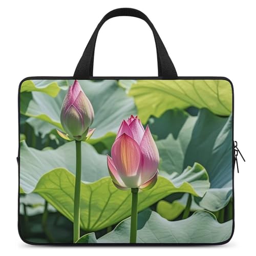Housse ordinateur 17 pouces fleurs de lotus pour protéger votre PC portable avec élégance
