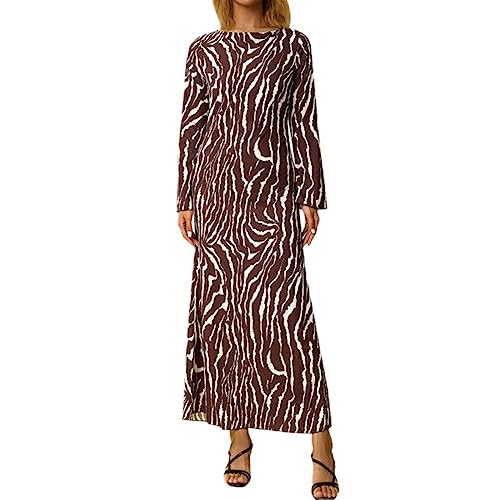 Robe vintage luxe chic pour femme en maille fine d'automne raffinée