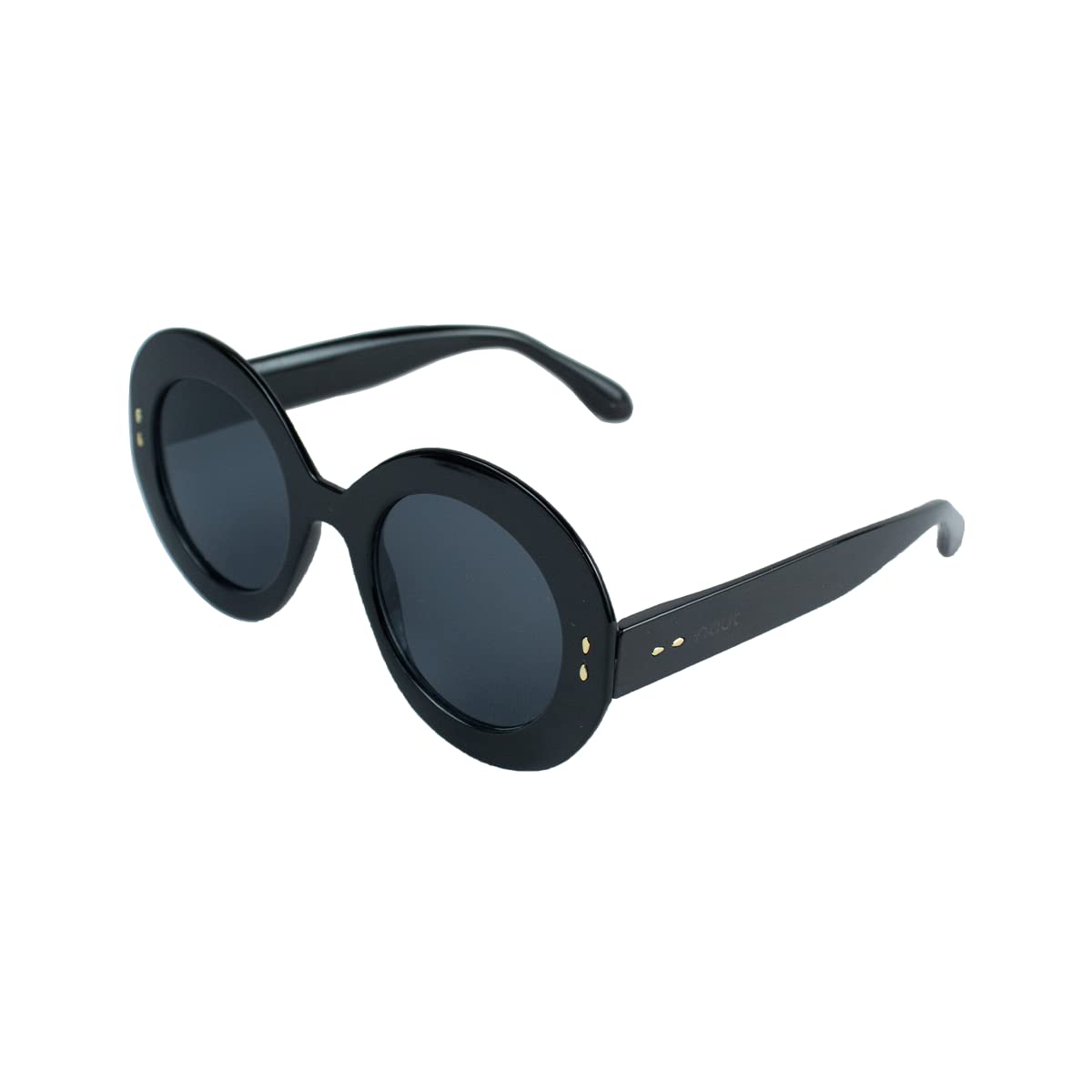 NAUT Sunglasses | Full Rim Round Shaped Sunglasses | Polarized and 100% UV Protected Stylish Sunglasses for both Men & Women | Casual Style, Medium size