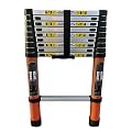 6.5ft/8.5ft/10.5ft/12.5ft/13.5ft/16.4ft Tall,Heavy Duty Telescopic Ladders for Home, Aluminium Compact Extension Ladder for Rooftops/RV(3.2m/10.5ft)