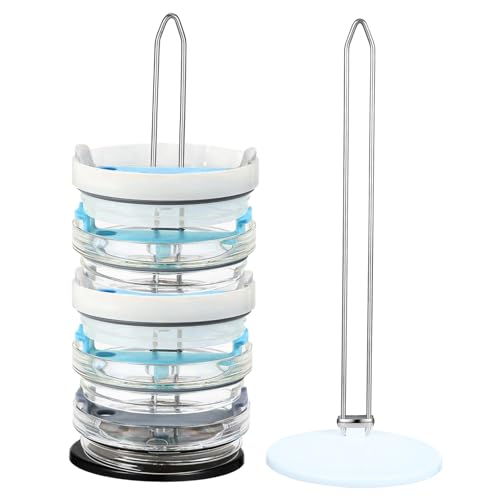 MUCKLILY 2Pcs Water Bottle Lid Holder Vertical Tumbler Lid Organizer for Kitchen Storage Space Saving Design and Simple and Elegant Cup Lid Rack