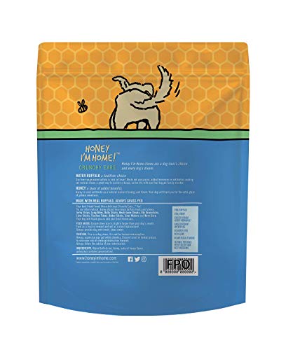 Honey I’m Home, Crunchy Ears Buffalo Dog Chews, 4 Pieces – All Natural, Free Range, Healthy, Grain Free, Honey Coated & Crispy Honey I’m Home, Crunchy Ears Buffalo Dog Chews, 4 Pieces – All Natural, Free Range, Healthy, Grain Free, Honey Coated & Crispy