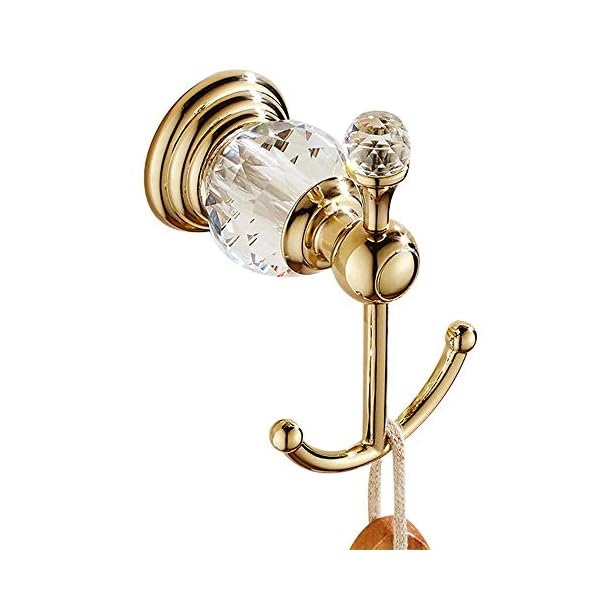 WINCASE-Material-de-aleacion-de-Zinc-Golden-Pulido-bano-Adornos-Set-Brillante-montado-en-la-Pared-bano-Hardware-de-Lujo-4-Piezas-con-Perchero-de-Pared-de-Papel-higienico-de-toallero-de-Barra WINCASE Material de aleación de Zinc Golden Pulido baño Adornos Set, Brillante montado en la Pared baño Hardware de Lujo 4 Piezas con Perchero de Pared de Papel higiénico de toallero de Barra