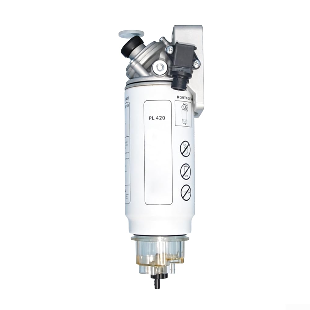 Filtro de combustible diesel con bomba y cartucho de calefacción, separador de agua para PL420, compatible con OEM 51125017260, para camiones y maquinaria de construcción