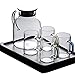 LLJY Caraffa Vetro Bicchiere per Bollitore Freddo Resistente alle Alte Temperature per Uso Domestico Set da 1.5L+ 4 * Tazza Soggiorno Cucina