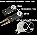 Adhere Golf Ball Markers Personlized Logo Enamel with A Strong Magnetic Hat Clips A Premium Golf Gifts for Golfer (Golf Club Ball Markers & Divot Tool Gift Set)
