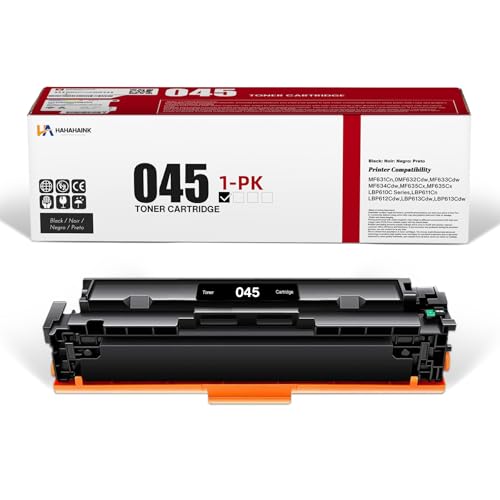 Image of 045 Black Toner Cartridge 1-Pack High-Yield Compatible CRG 045 toner Replacement for canon cartridge 045 black toner for Color imageCLASS MF634Cdw MF632Cdw LBP612Cdw MF631Cn MF633Cdw MF635Cx Printer