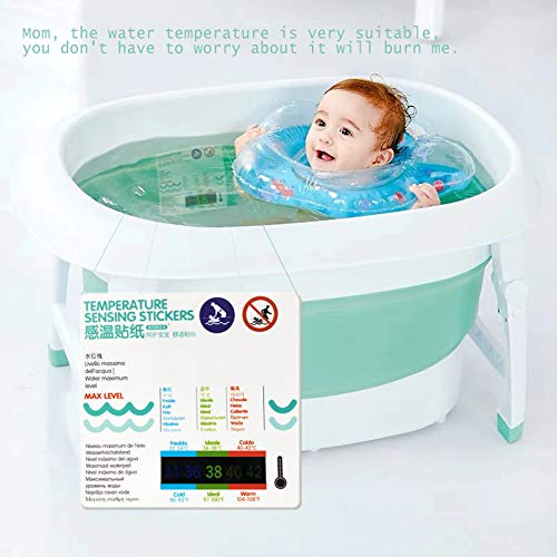 Thermometer For Kids Bath Thermometer 2 Pack，Safety Liquid Crystal Material（No Mercury，No Glass），More Scientific And Accurate Data, Easy To Use，Waterproof (Water Temperature Stickers) #TOP2