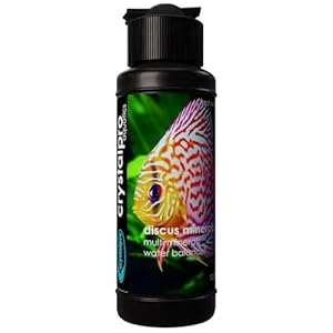 Discus Minerals 4.22 Oz Concentrated Mineral Additive for Discus Fish – Improves Discus Health, Helps Reduce Stress and Replenish Protective Coat – Freshwater Aquarium Salt Treats 660 Gallons
