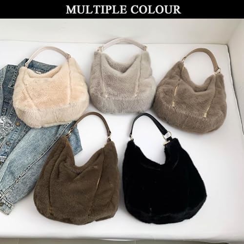 Bolso Tote de Peluche Fuzzy para Mujer miniatura 7
