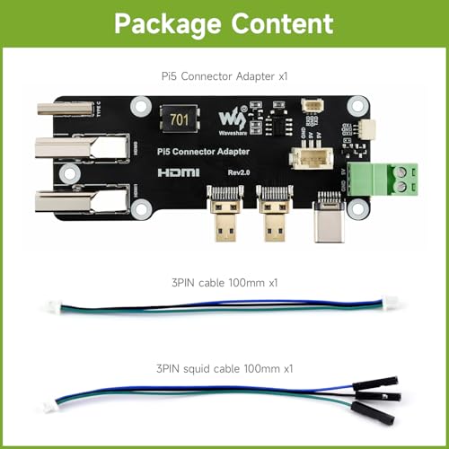 Adaptador multifuncional Micro HDMI a HDMI waveshare miniatura 2