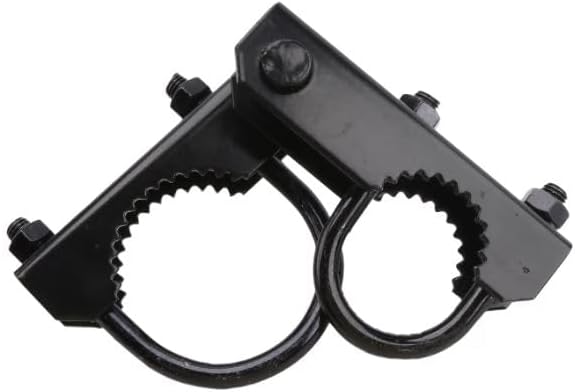 Industrial Chain Link 3" [2 7/8" OD] Black Pressed Steel Offset Gate Hinge