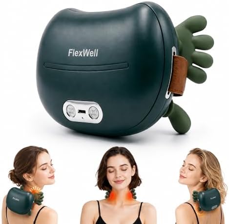 Neck and Shoulder Massager,4D Kneading Deep Tissue Massager for P...