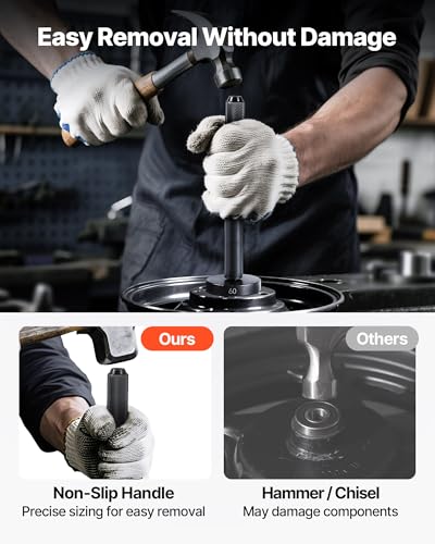 Image of VEVOR 52pcs Custom Bushing Bearing and Seal Driver Set & 14pcs Bearing Puller Kit, 2 in 1 Bushing Bearing Driver Press Kit, Heavy Duty Removal Installation Tool Set with 49 Bushings, Separators & Jaws
