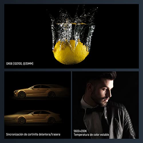 Ficha técnica NEEWER Q3 200Ws 2.4G TTL Flash Versión 2 1/8000 HSS Estroboscópico para Fotografía con Disparador QPRO-S Compatible con Sony Difusor Batería de 3200mAh 500pops Potencia Completa Reciclado 0,01-1,8s - Fernando Cortés