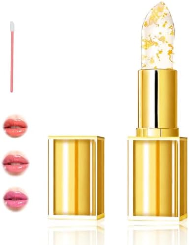Huevia Botanical Lipstick Tint, Ph Color Changing Lipsticks, Long Lasting Moisturizing Tinted Clear Lip Balm for Mature Women, Not Coated, Not Peeling, Not Tight.