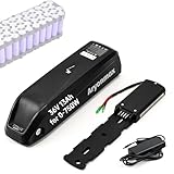 Batteria Ebike 36V 48V 52V 25Ah 20Ah 15Ah 13Ah, Batteria per Bici Elettrica Pedelec, con Base Caricabatterie e Blocco Sicurezza