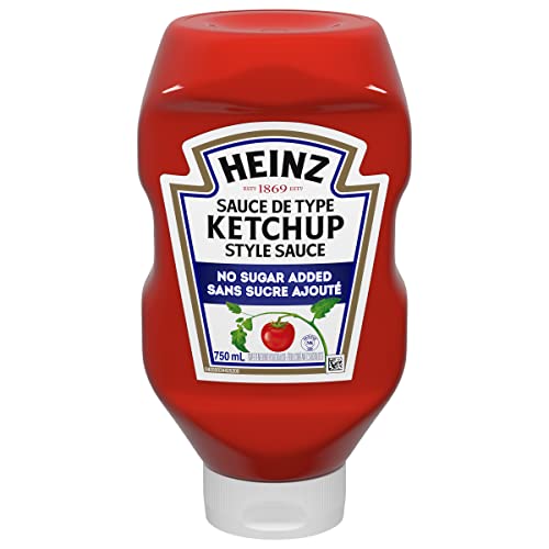 Image of Heinz Ketchup No Sugar Added 1 Count 750ml 25.36 fluid ounces From Canada