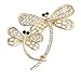 Produktbild Ogquaton 1X Brosche Frauen Libelle Diamant Pin Weihnachten Hochzeit Braut Pin Kleid Schals Schal Clip Damen Schmuck Liebe Geschenk Langlebig und nützlich