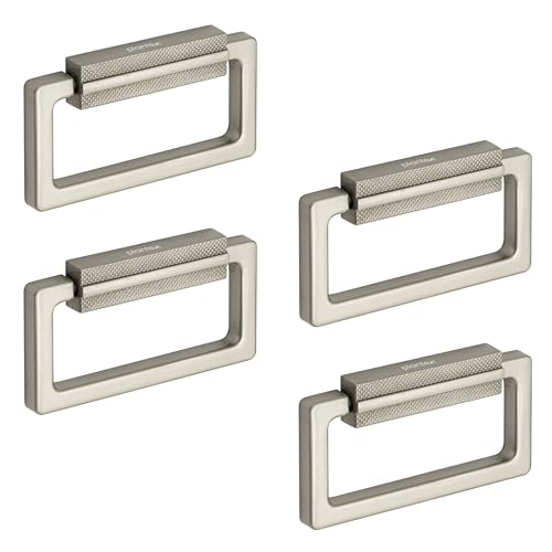 Image of Plantex Rajwadi Drawer Kadi /Drawer Handle /Kadi for Drawers /Pull-Push Kadi for Home /Office Cabinet - Pack of 4 (Satin White)