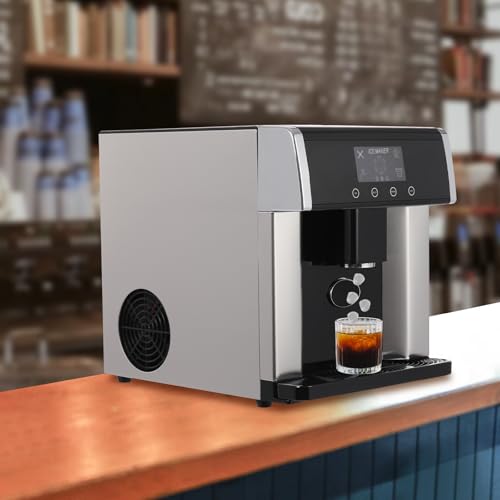 Fabricadora de hielo compacta con dispensador 2 en 1 miniatura 4