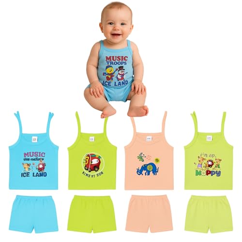 Image of New Born 0-3 Months Baby Wear Unisex Cotton Knot Jhabla Dress | Boy & Girl 6 Months Baby Dress Nightsuit, Bodysuit Jabla Clothing Baby Wear| Clothing Set for Born Baby Gift Pack | Pack Of 5 Combo