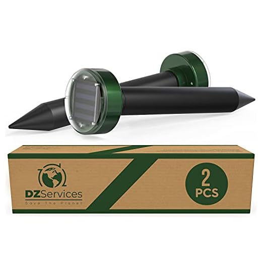 Pack of 2, Solar Mole Repellent Sonic Device, Sonic Mole Repeller, get rid of moles, gopher, snake, rat, mice, mouse, camping, RV, Mole Remover, Mole Repellent Solar Powered, Vole Repellant